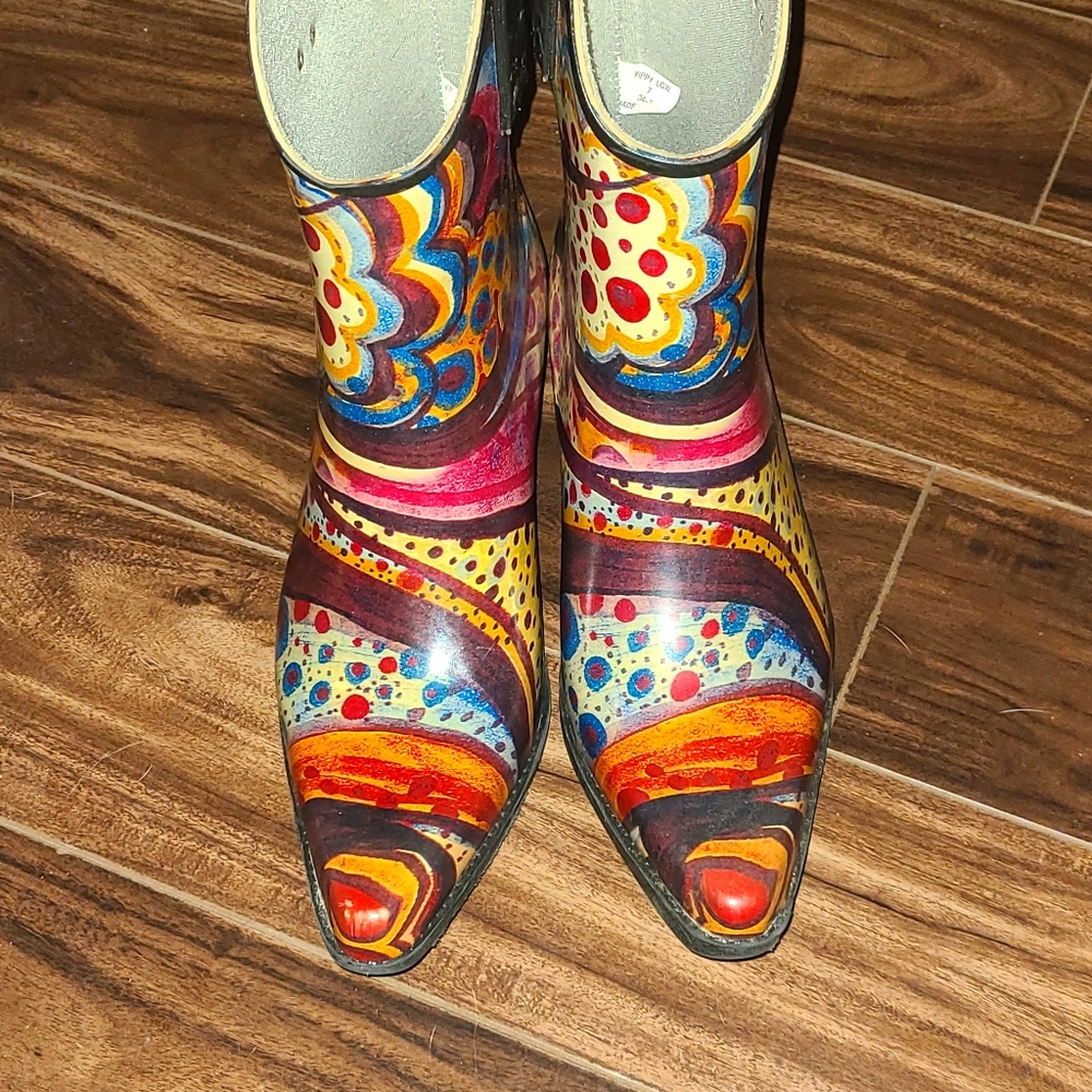 Magical Witchy Ethereal Painting Boots